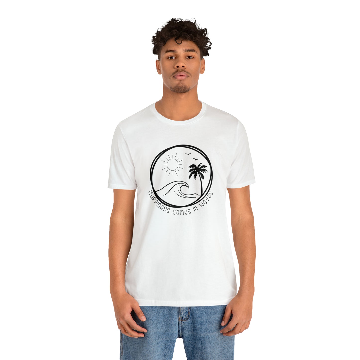 Happiness Comes in Waves Tee