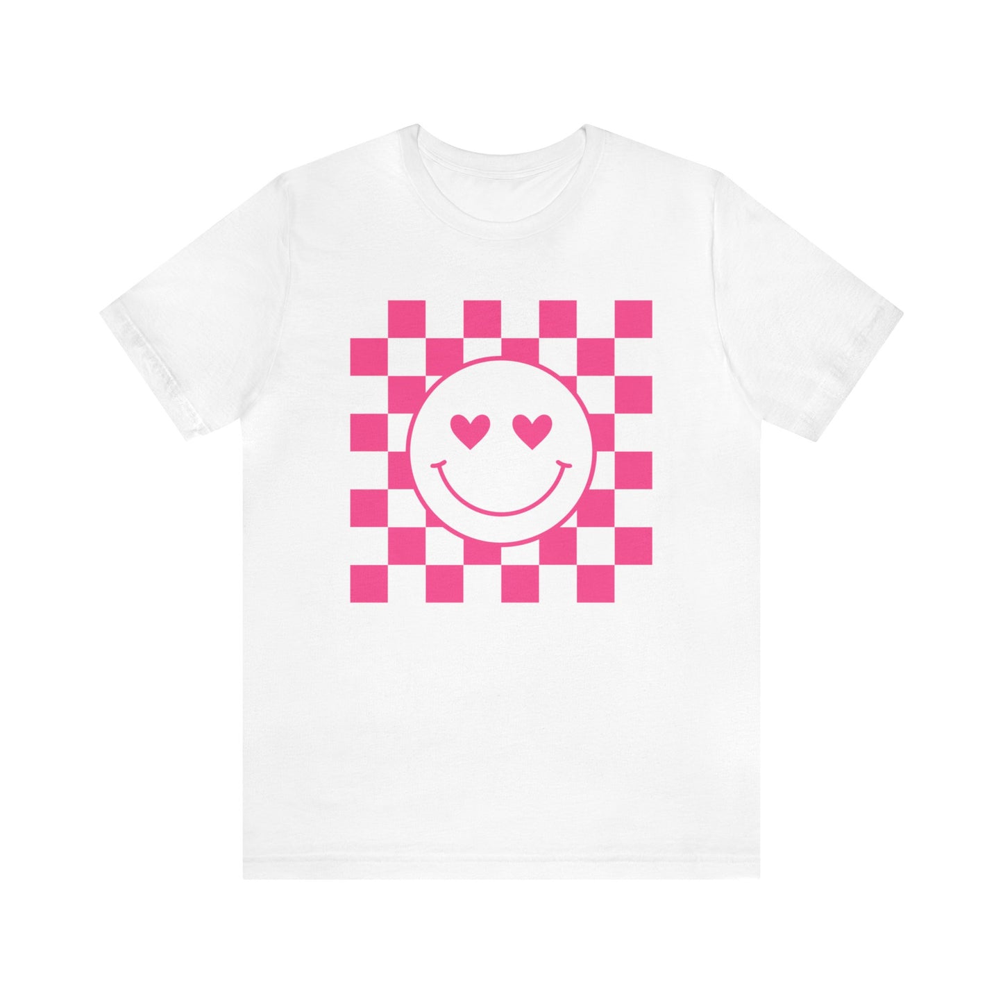 Checkered Hearts Short Sleeve Tee