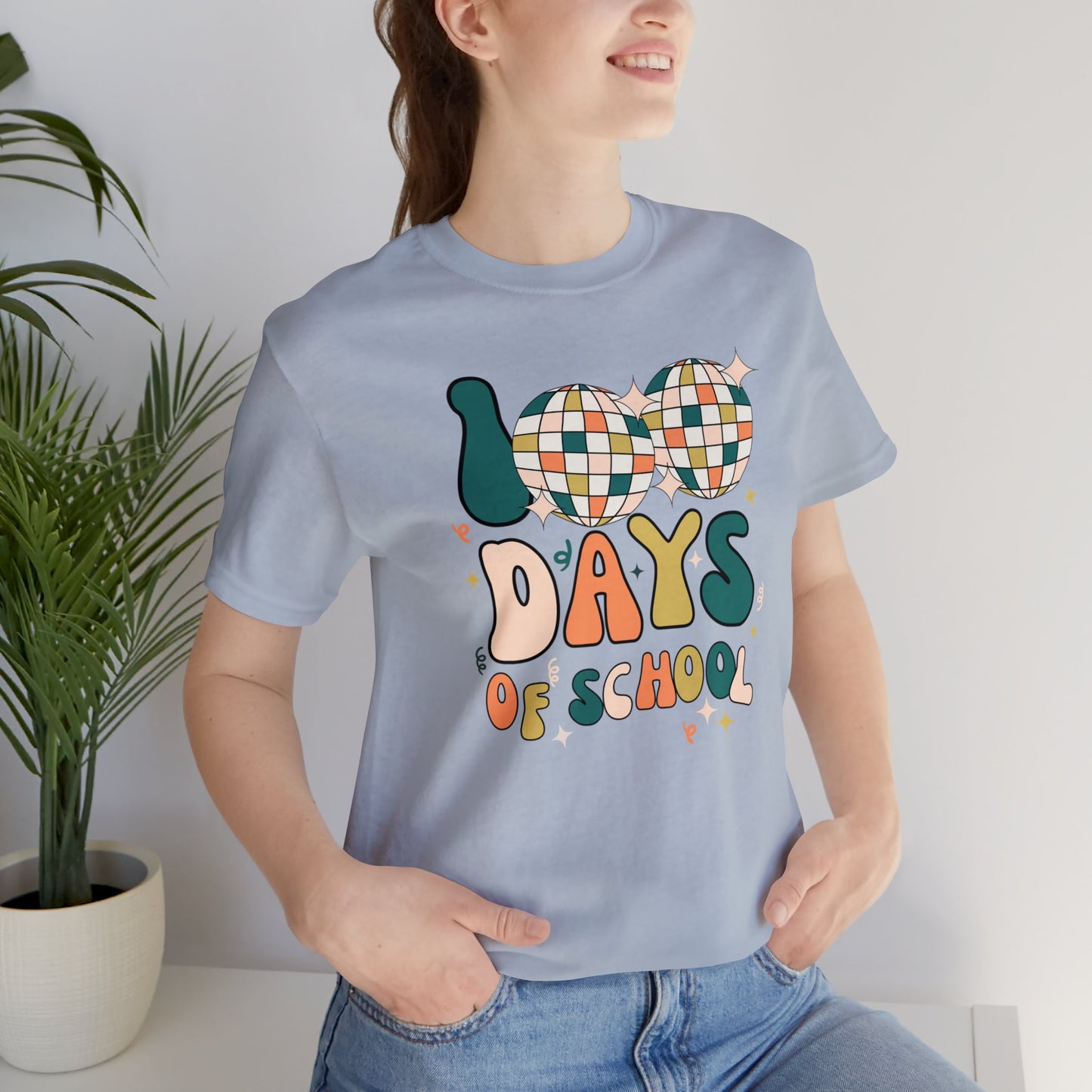 Disco 100 Days of School Short Sleeve Tee