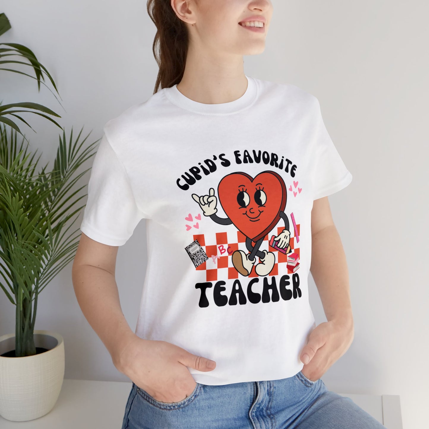 Cupid's Favorite Teacher Short Sleeve Tee