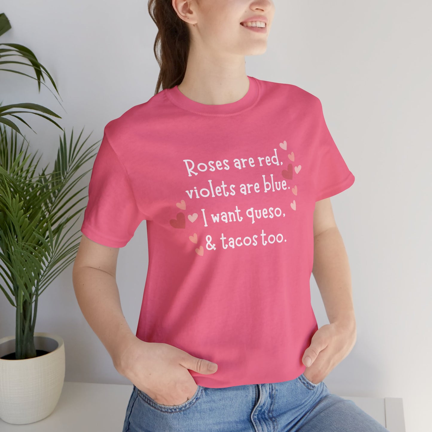 Valentine's Day Queso & Tacos Short Sleeve Tee