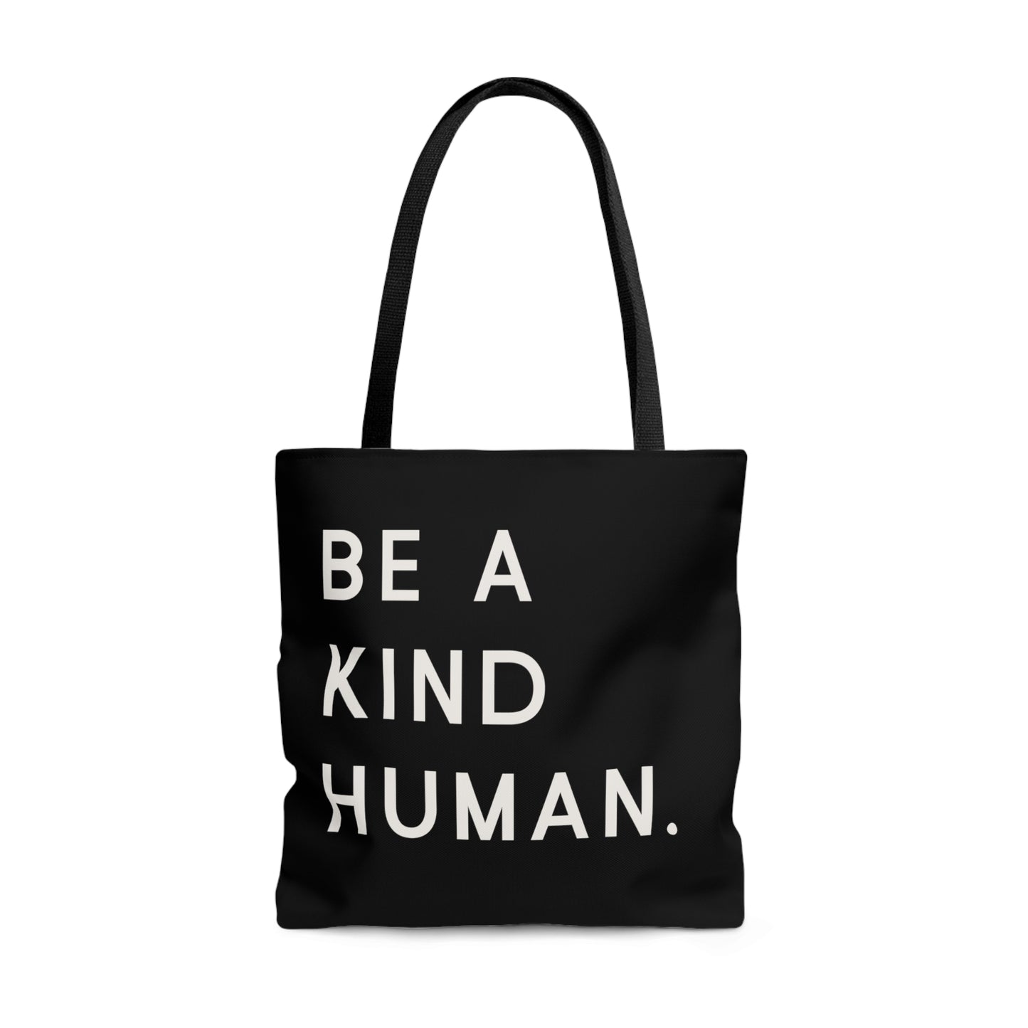 Be a Kind Human Tote. (Black)