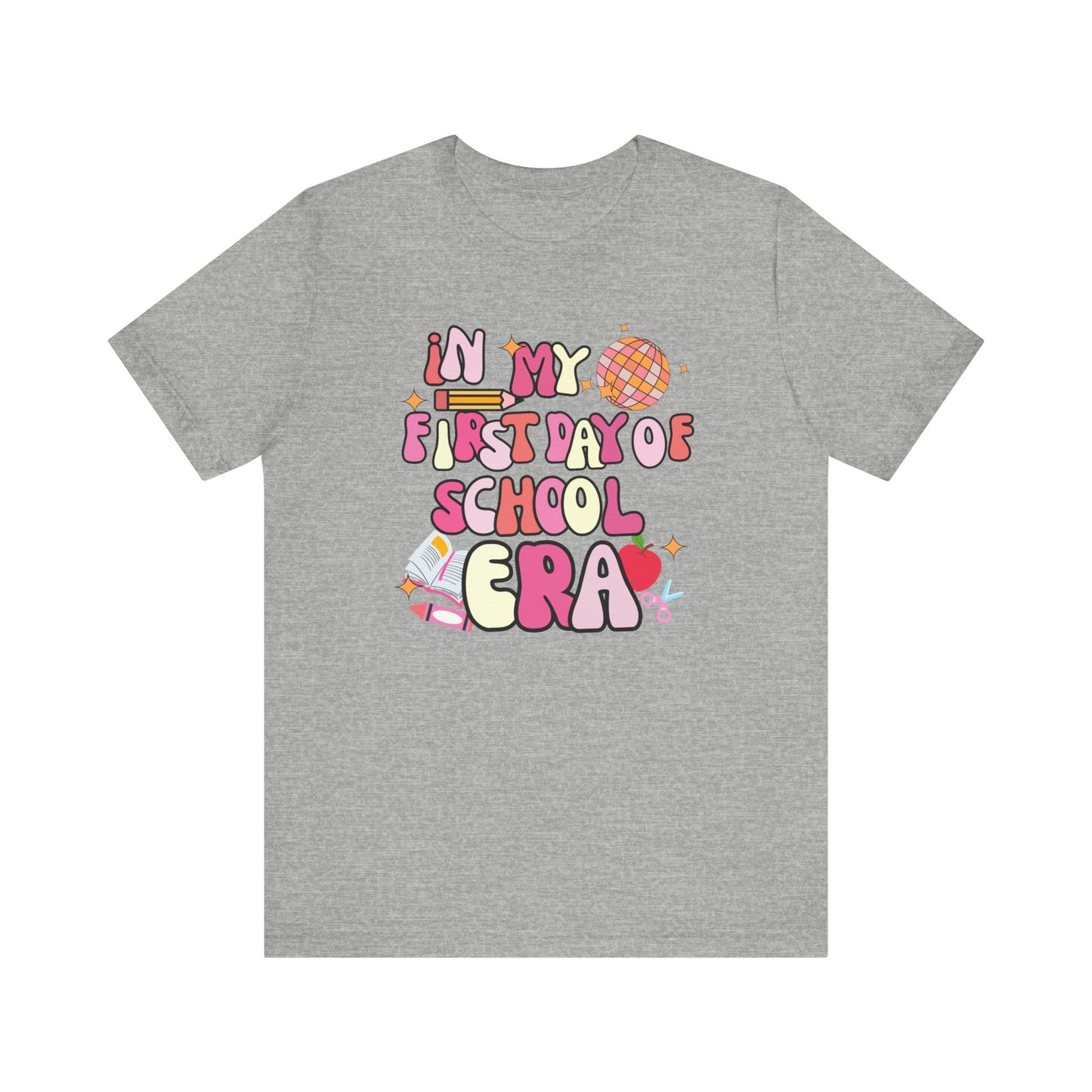 Pink In My First Day of School Era Tee