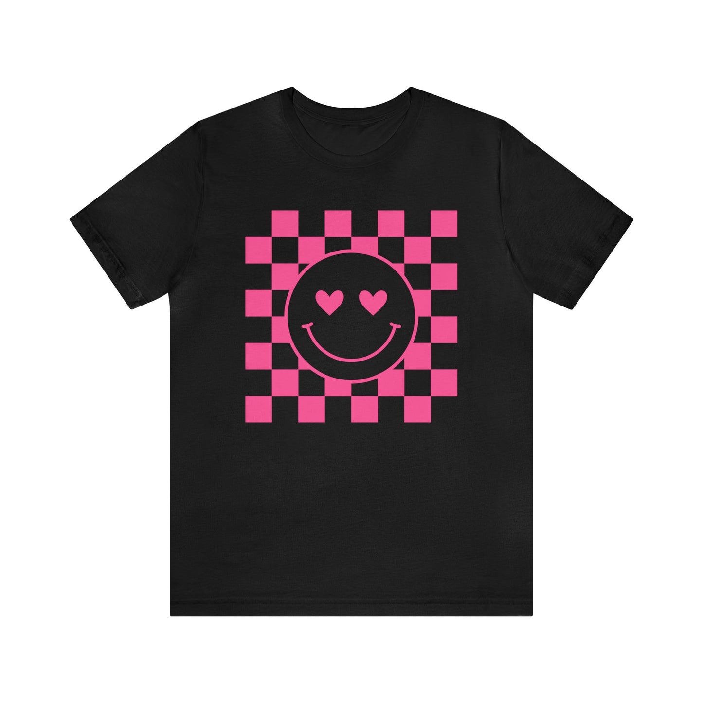 Checkered Hearts Short Sleeve Tee