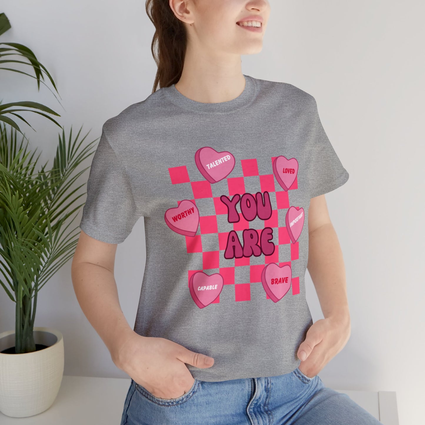 Valentine's Day Affirmations Short Sleeve Tee