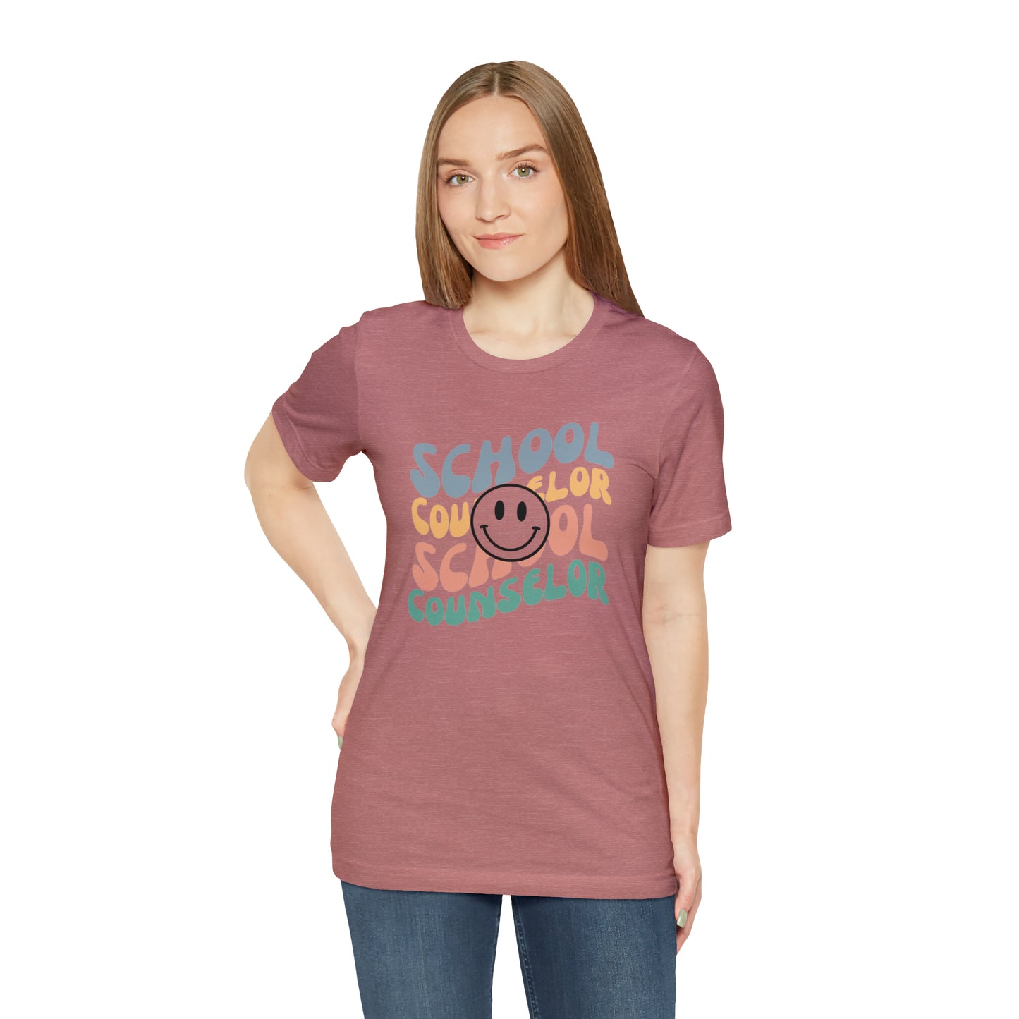 Smiley Face School Counselor Tee