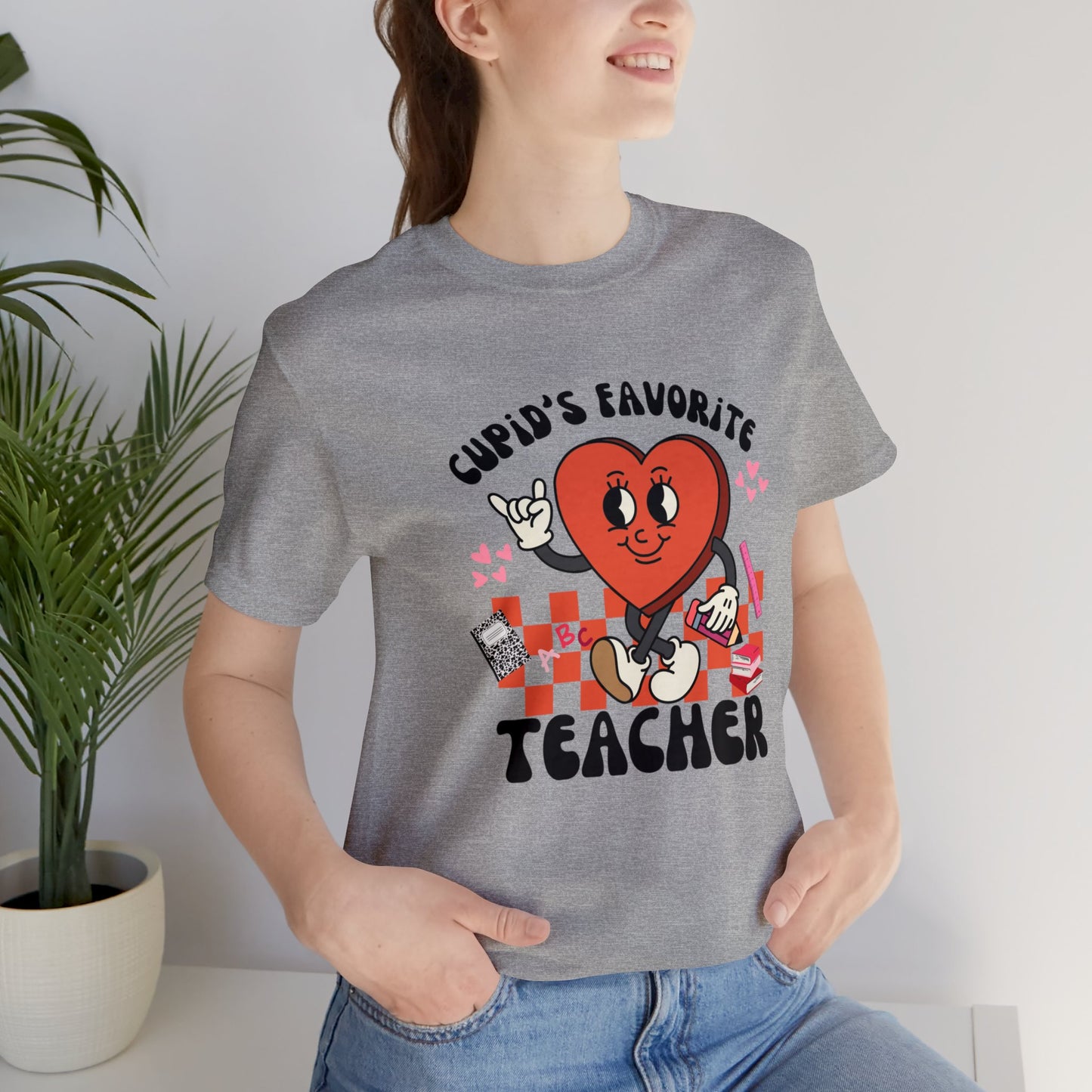 Cupid's Favorite Teacher Short Sleeve Tee