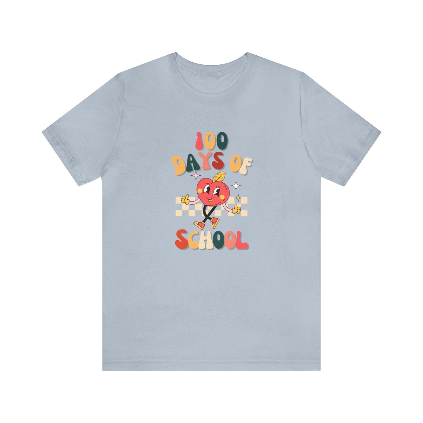 Retro 100th Day of School Short Sleeve Tee