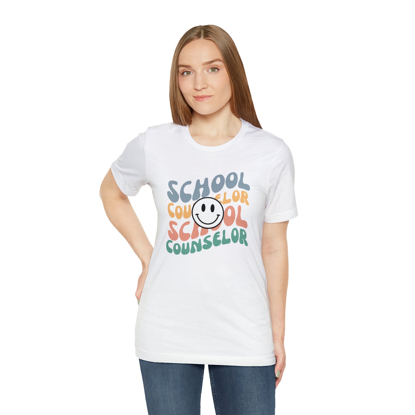 Smiley Face School Counselor Tee