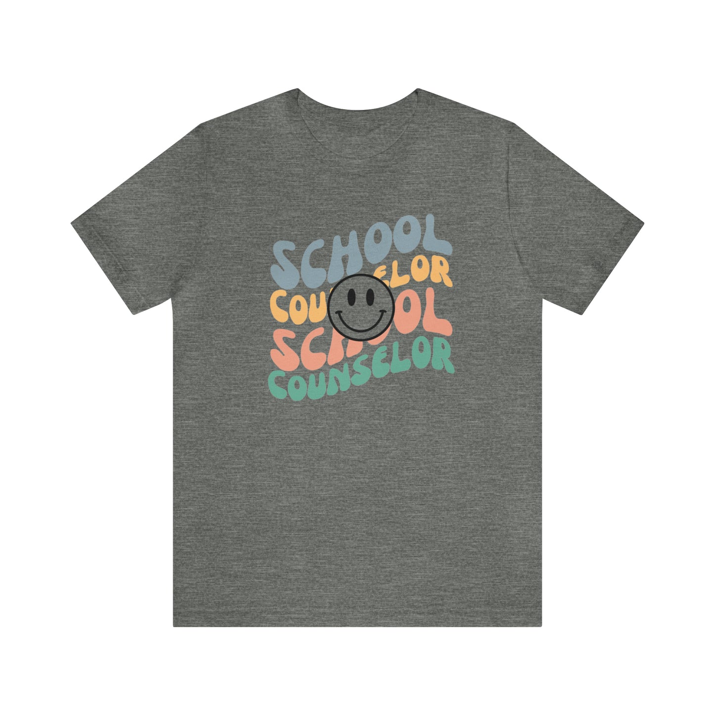 Smiley Face School Counselor Tee