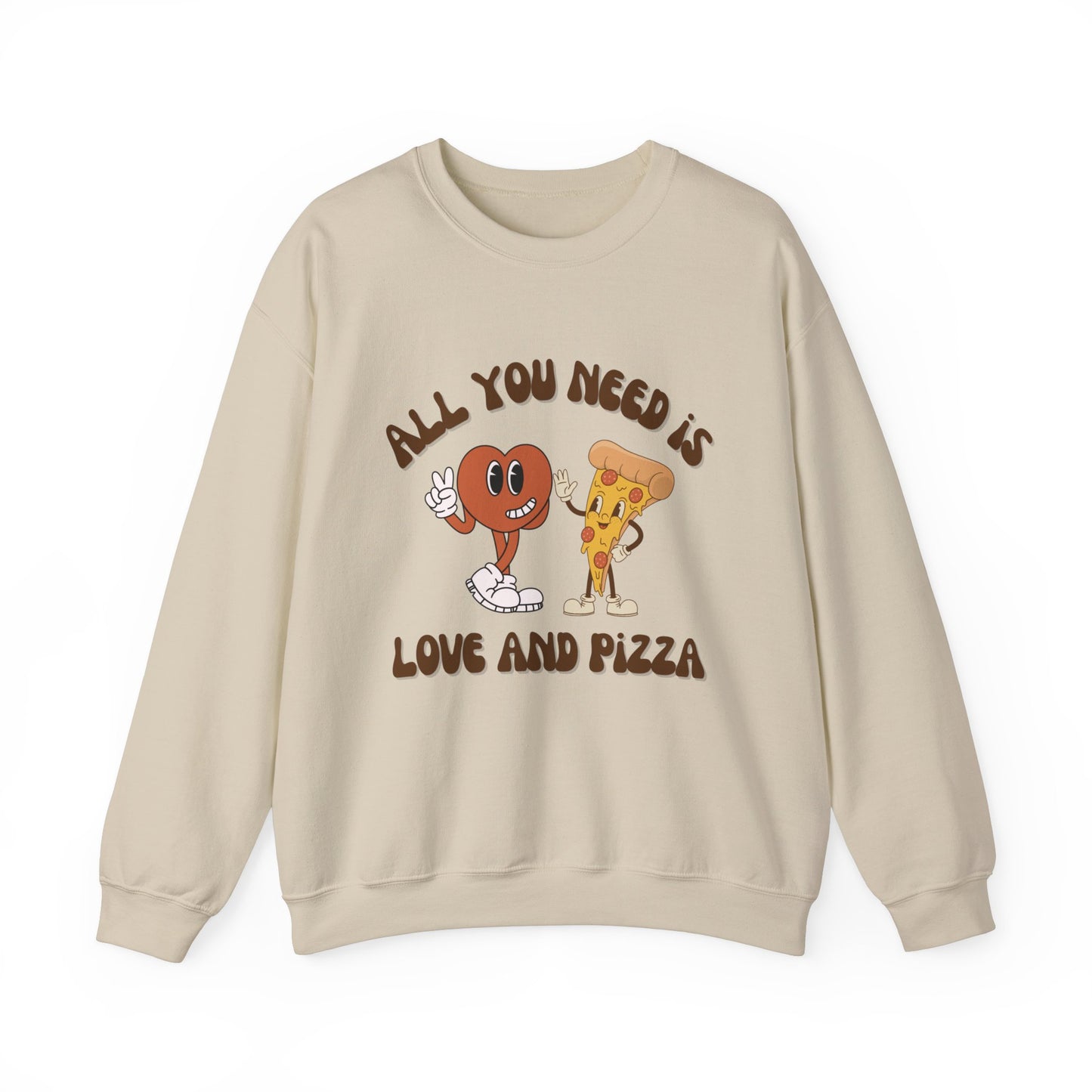 Love & Pizza Crewneck Sweatshirt