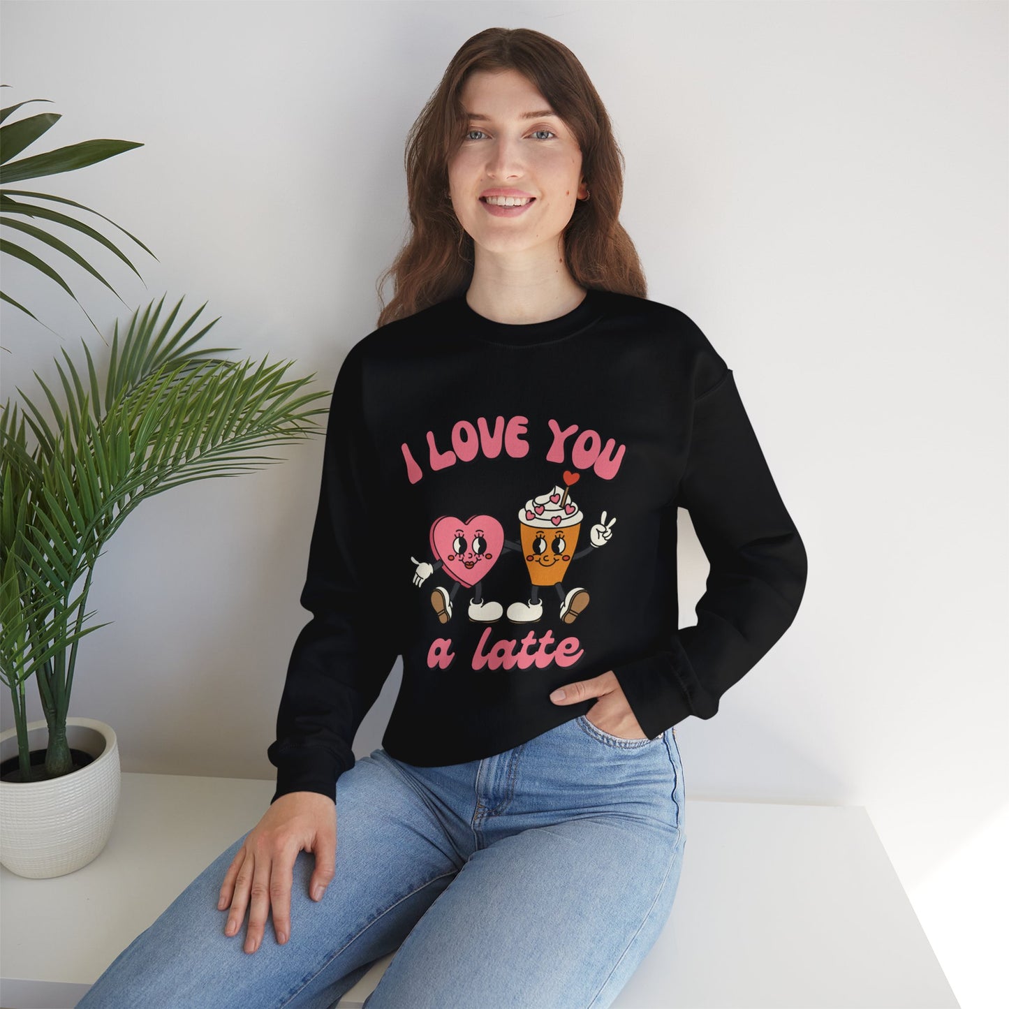 I Love You a Latte Crewneck Sweatshirt