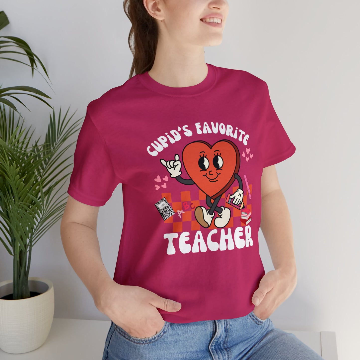 Cupid's Favorite Teacher Short Sleeve Tee