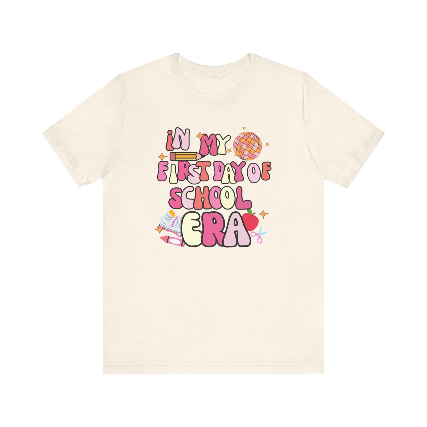 Pink In My First Day of School Era Tee