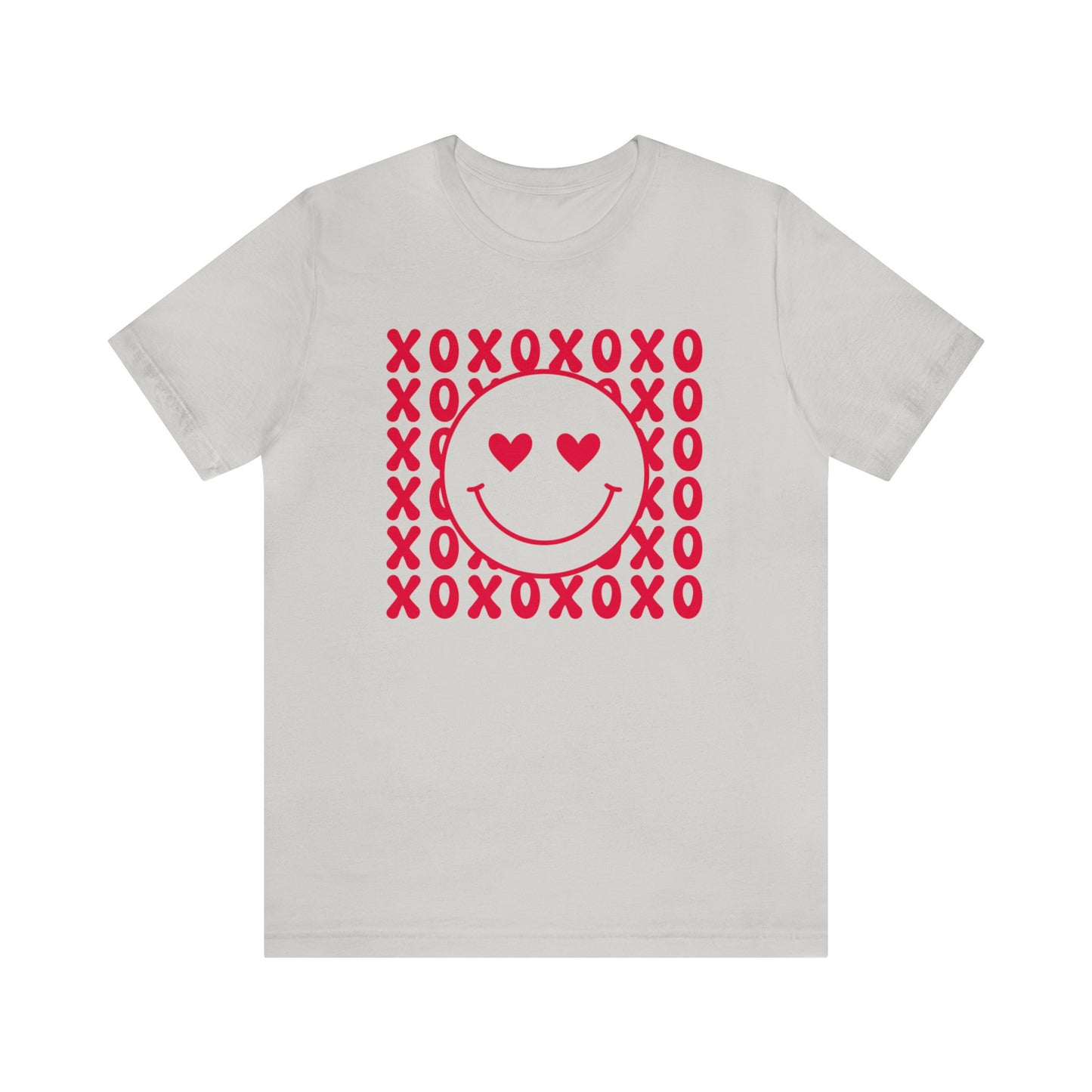 XOXO Heart Eyes Smiley Face Short Sleeve Tee