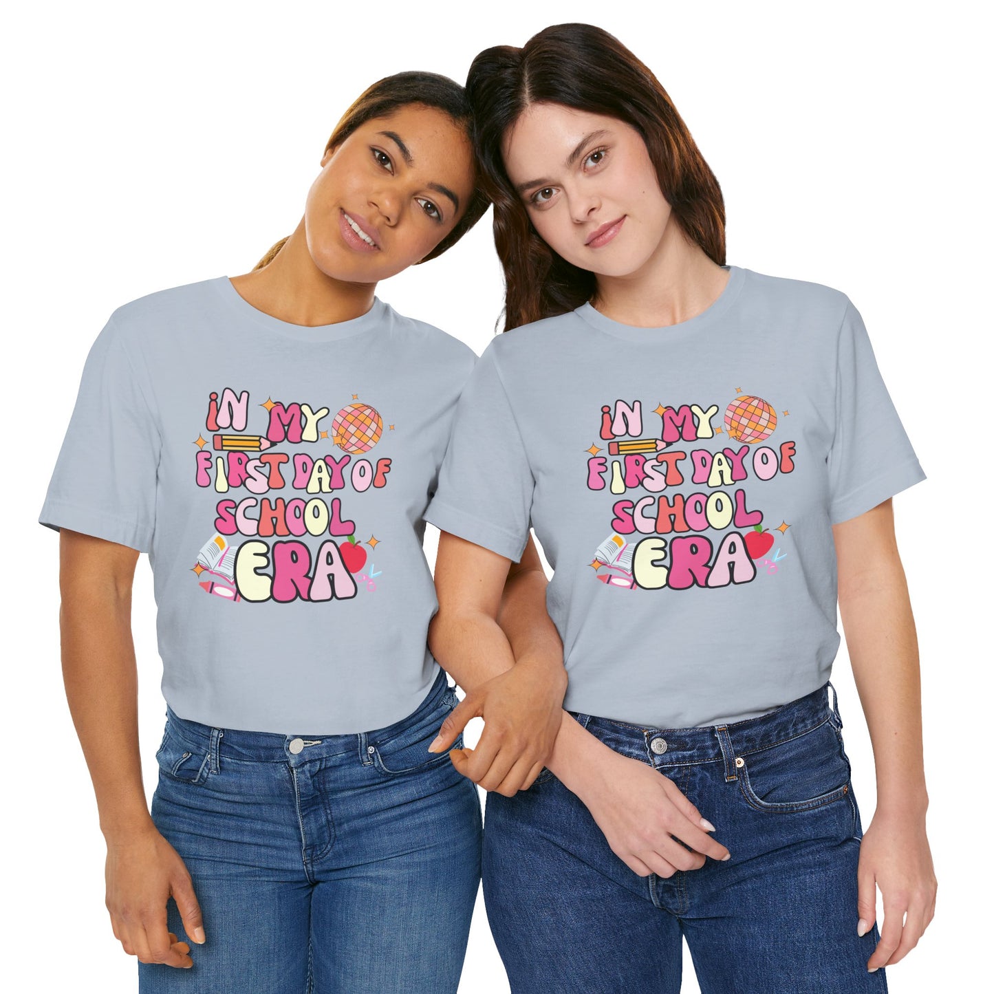 Pink In My First Day of School Era Tee