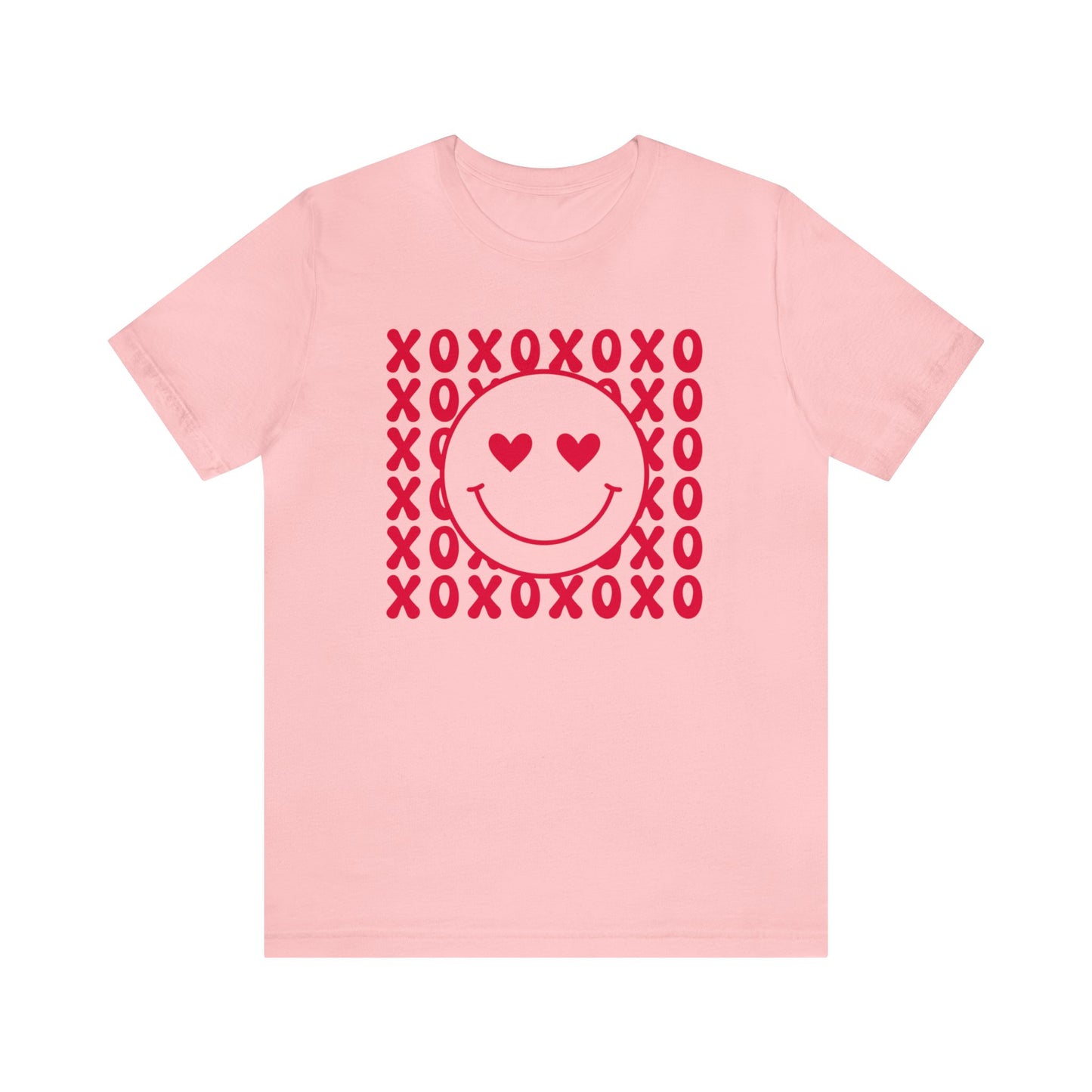 XOXO Heart Eyes Smiley Face Short Sleeve Tee