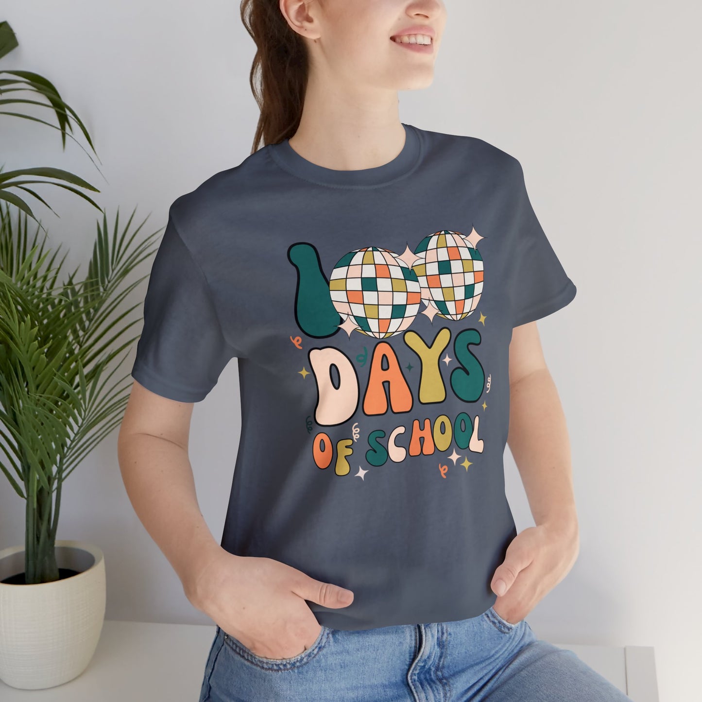 Disco 100 Days of School Short Sleeve Tee