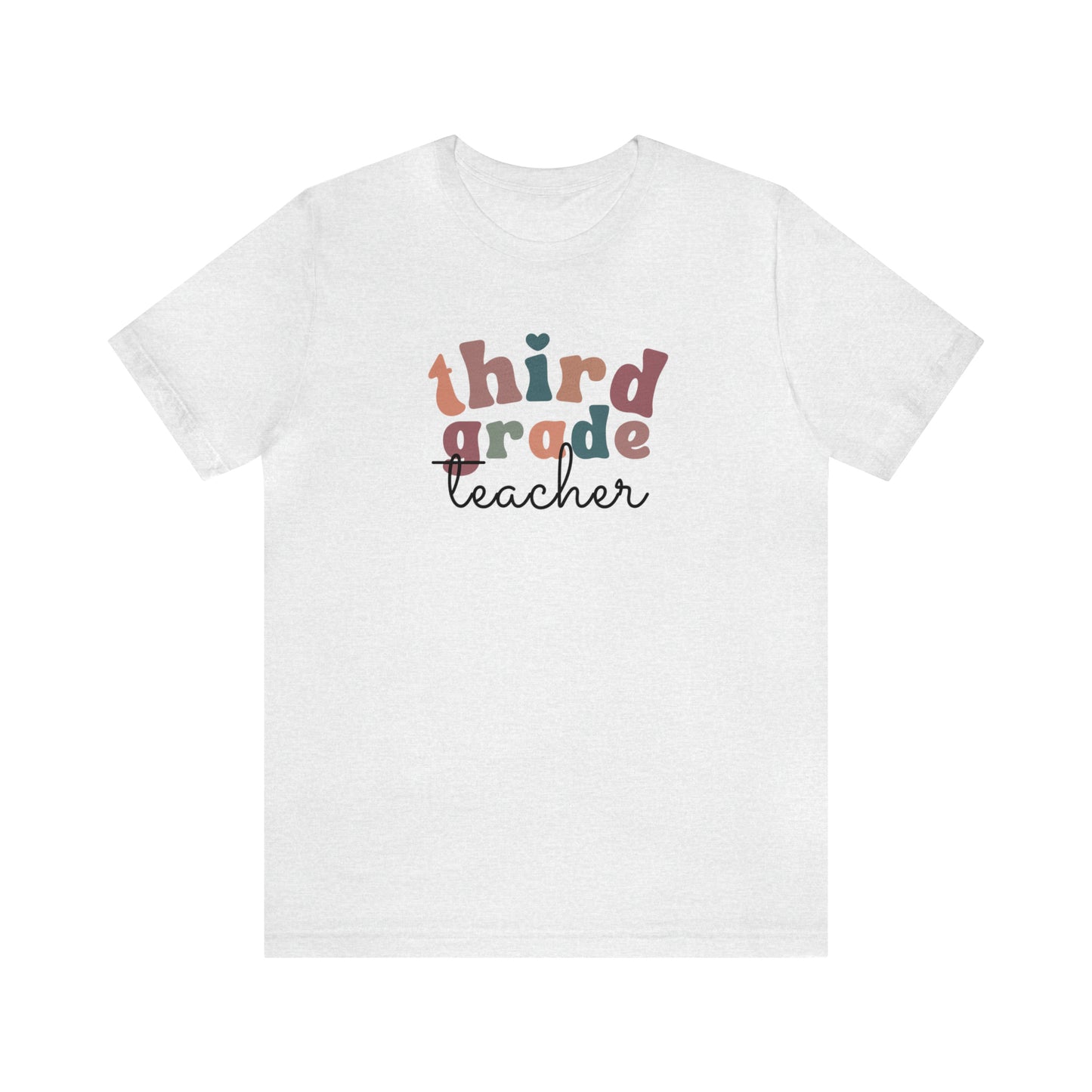 Retro Third Grade Teacher Tee