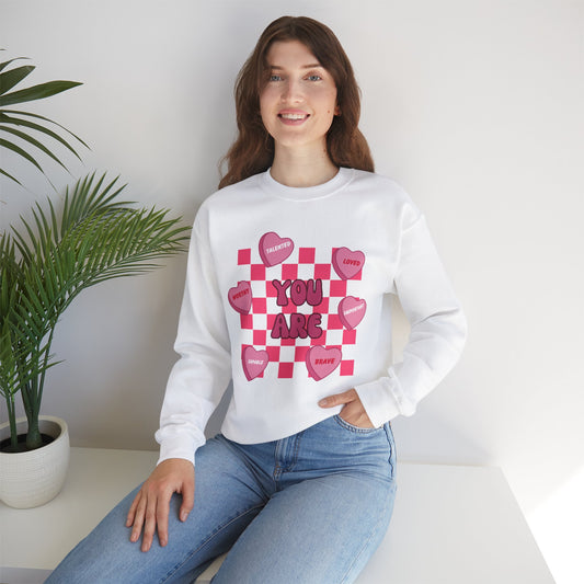 Valentine's Day Affirmations Crewneck Sweatshirt