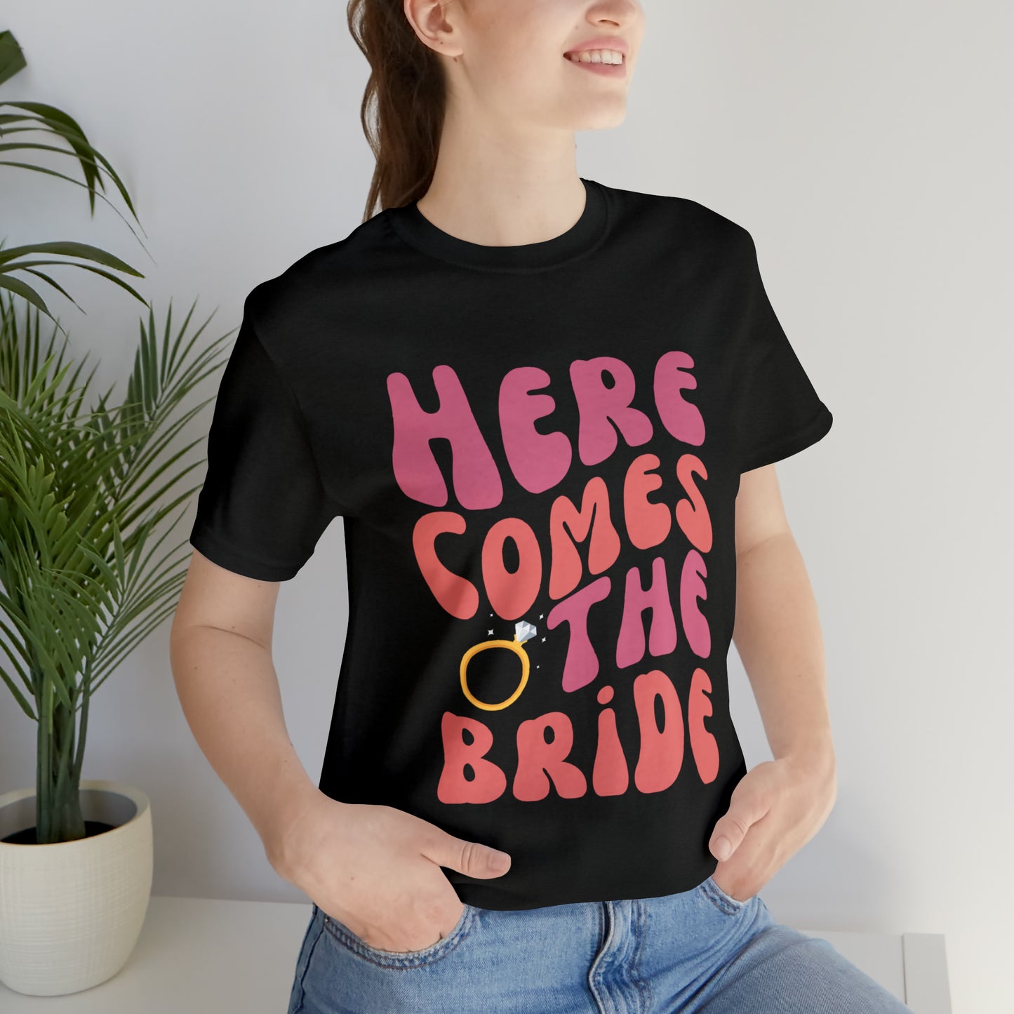 Here Comes the Bride Wavy Retro Tee