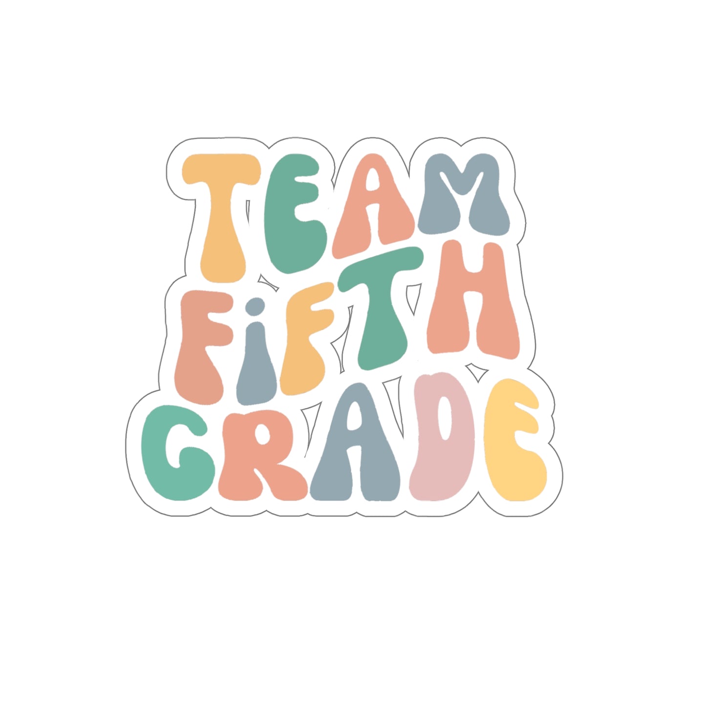 Cool Retro Team Fifth Grade