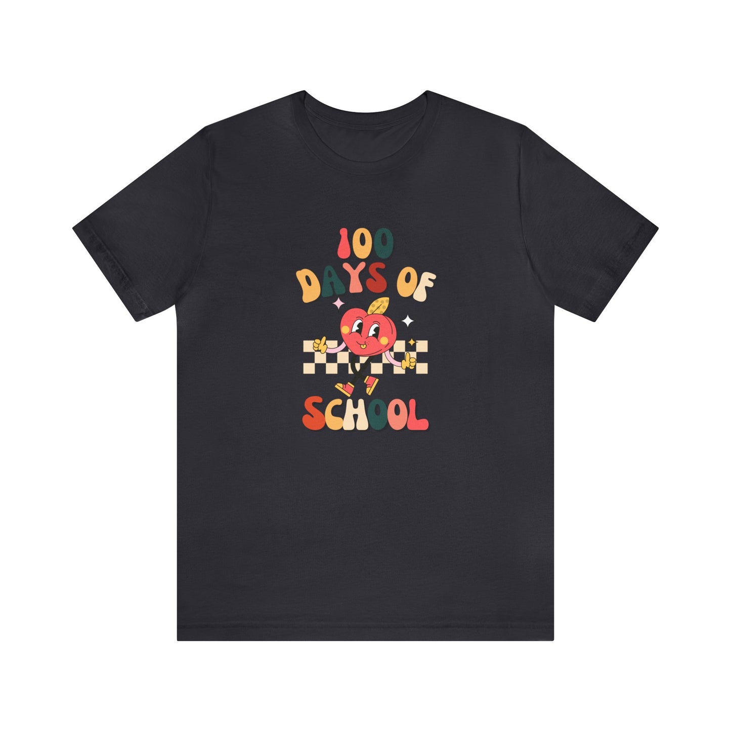 Retro 100th Day of School Short Sleeve Tee