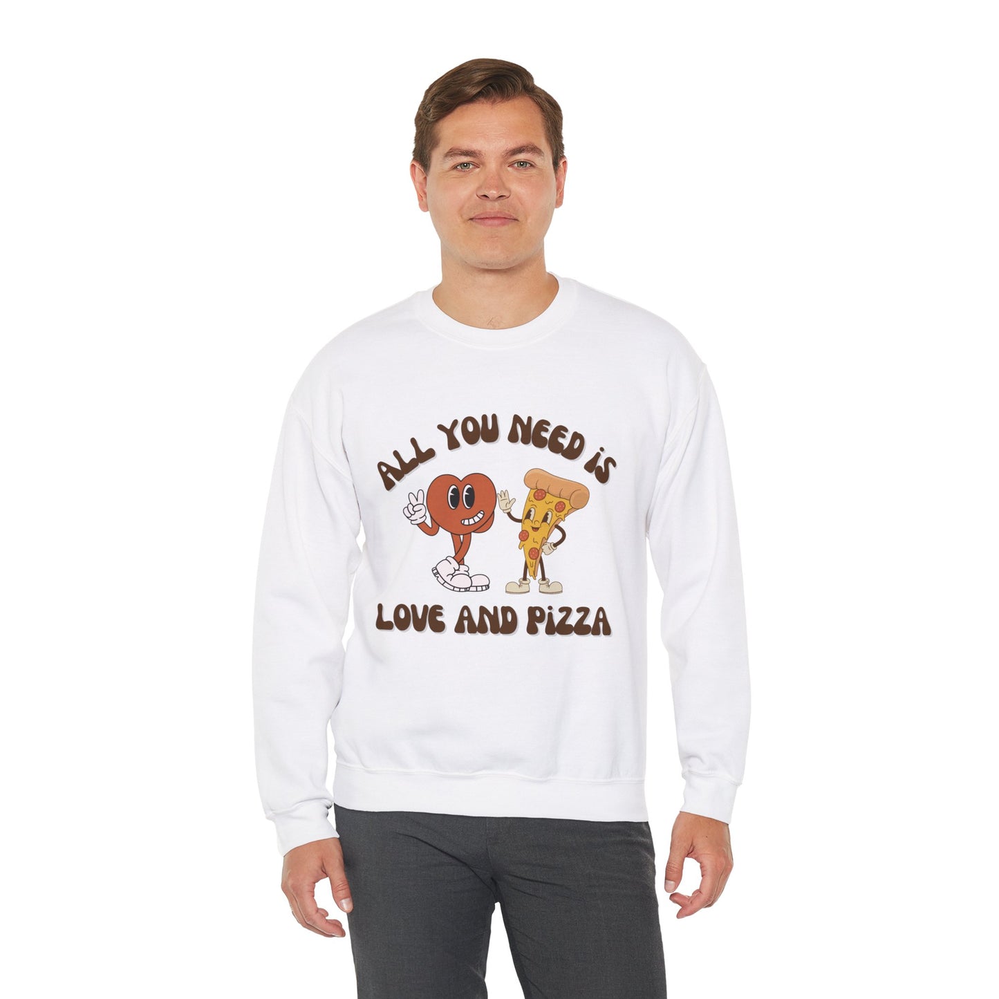 Love & Pizza Crewneck Sweatshirt