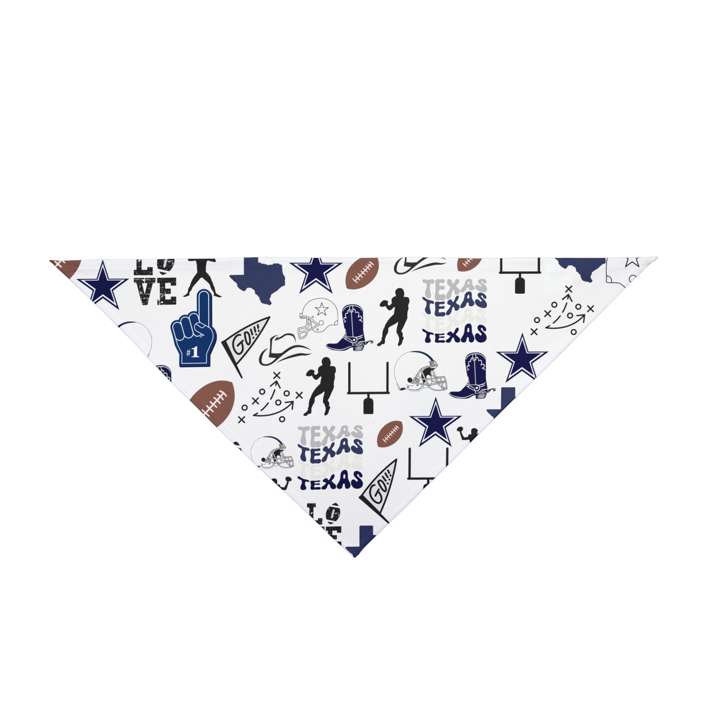 Cowboys Football Pet Bandana