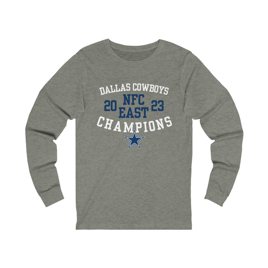 Gray Cowboys NFC Champs Long Sleeve