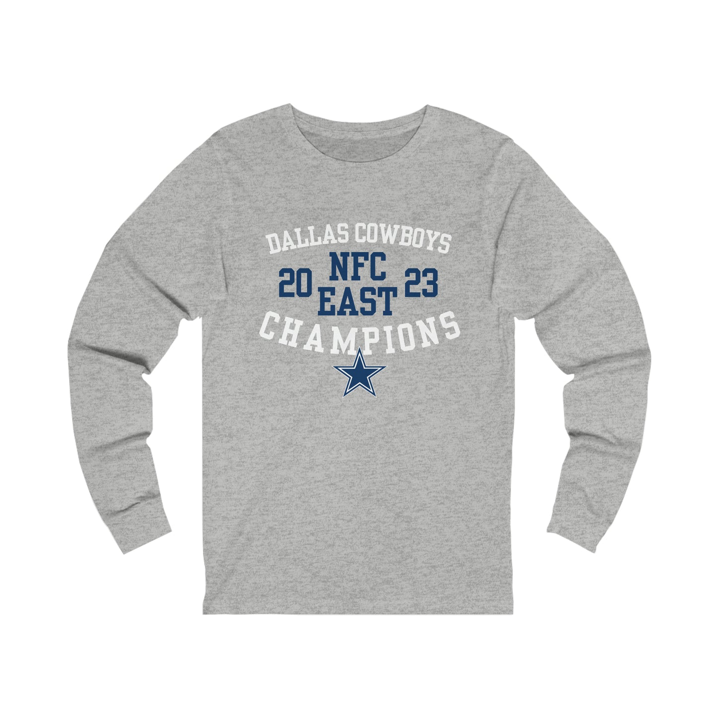 Gray Cowboys NFC Champs Long Sleeve