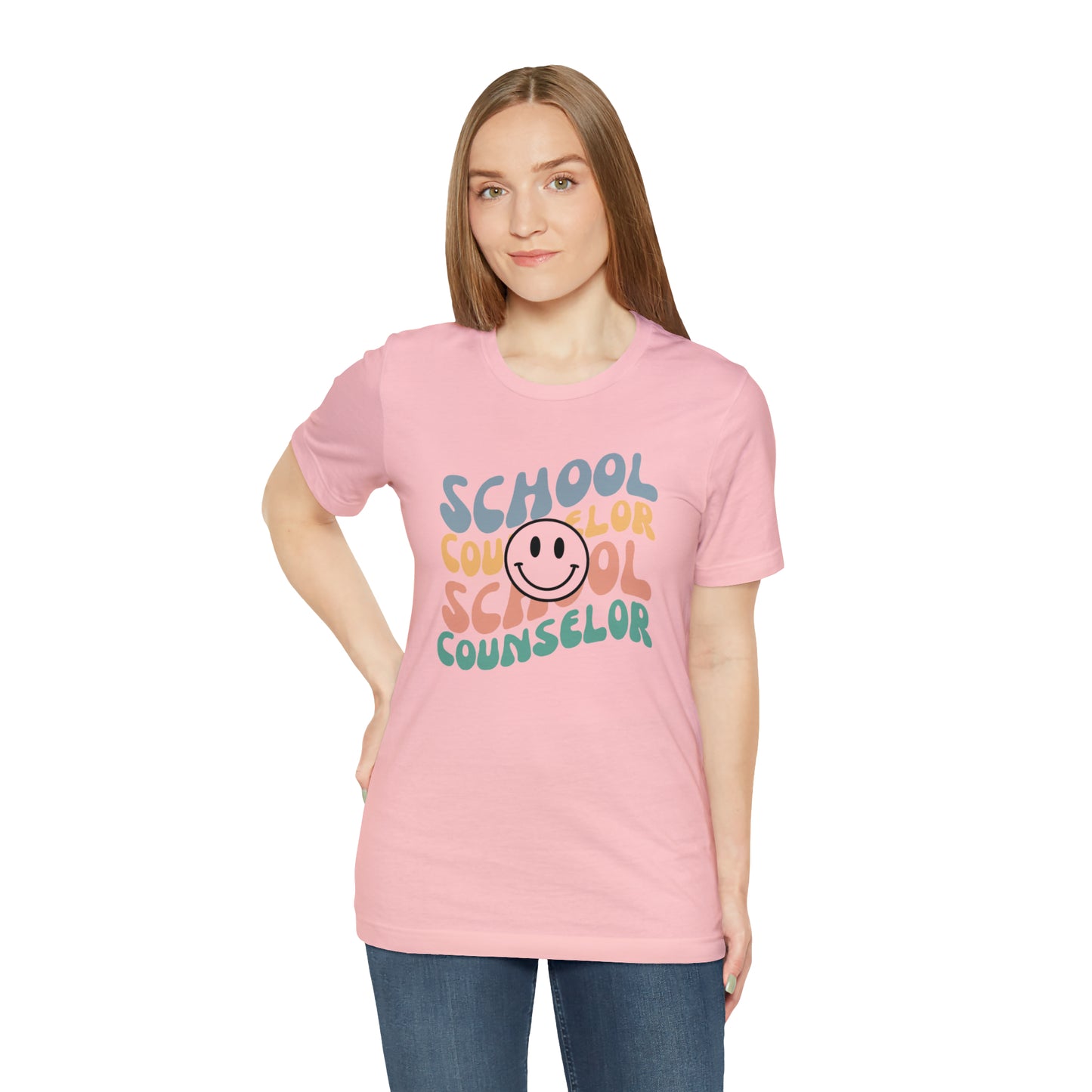 Smiley Face School Counselor Tee