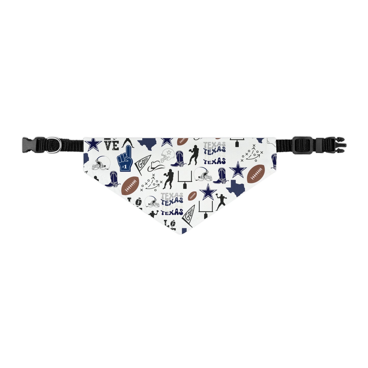 Cowboys Football Pet Bandana Collar