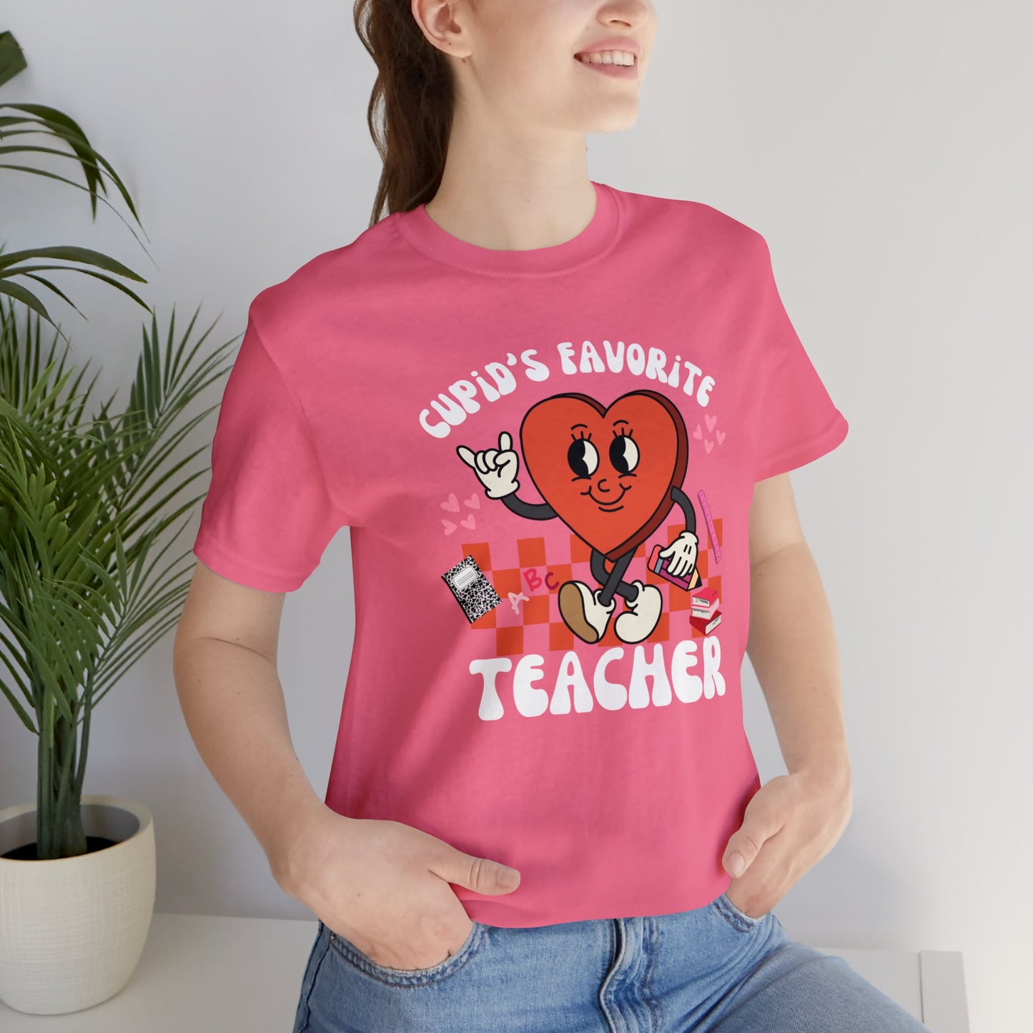 Cupid's Favorite Teacher Short Sleeve Tee