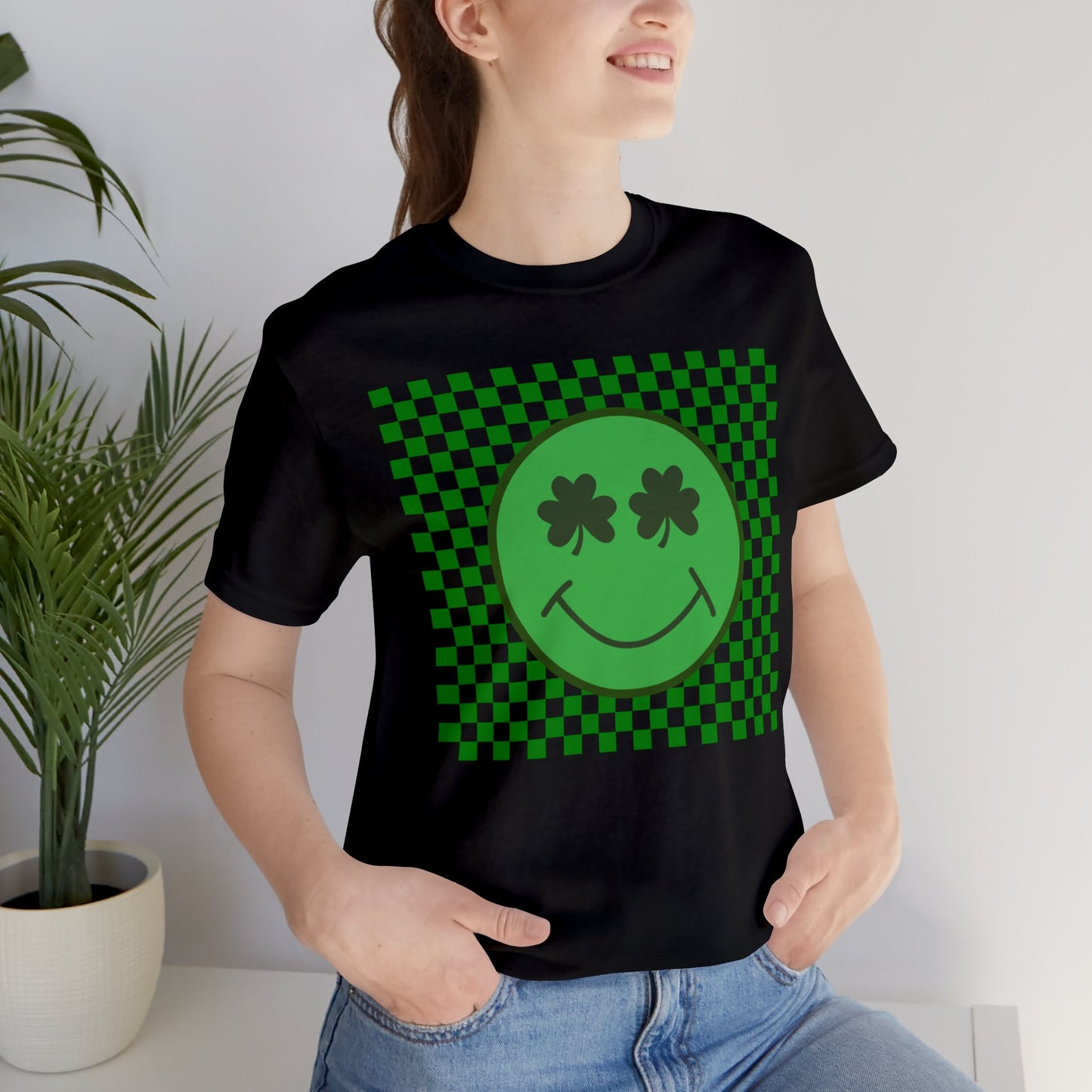 Shamrock Smiley Face Tee