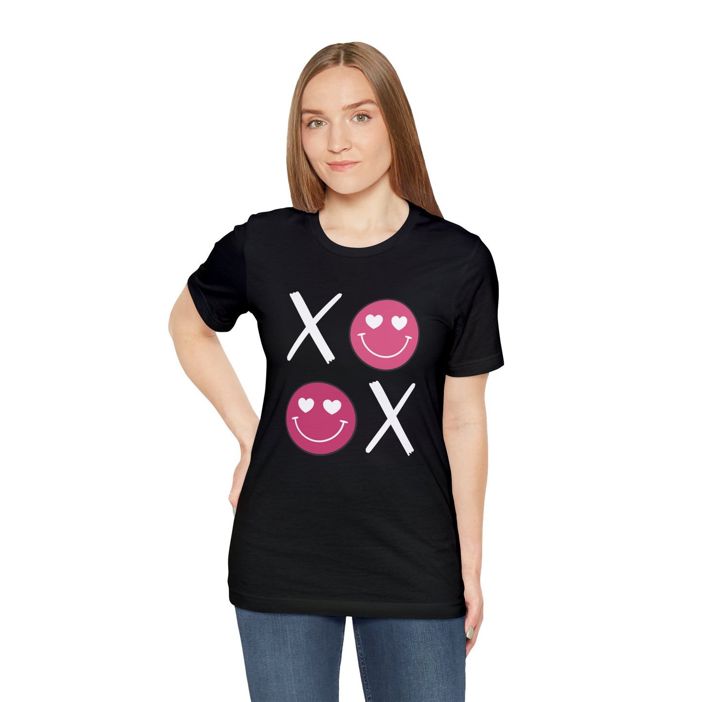 XOXO Smiley Face Short Sleeve Tee