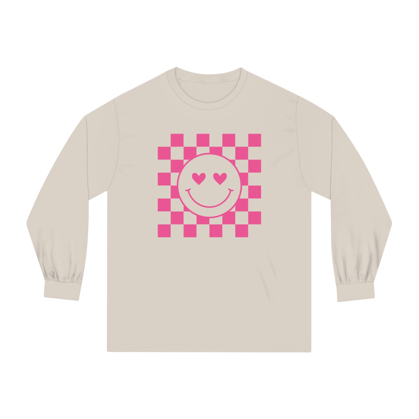 Checkered Hearts Long Sleeve T-Shirt