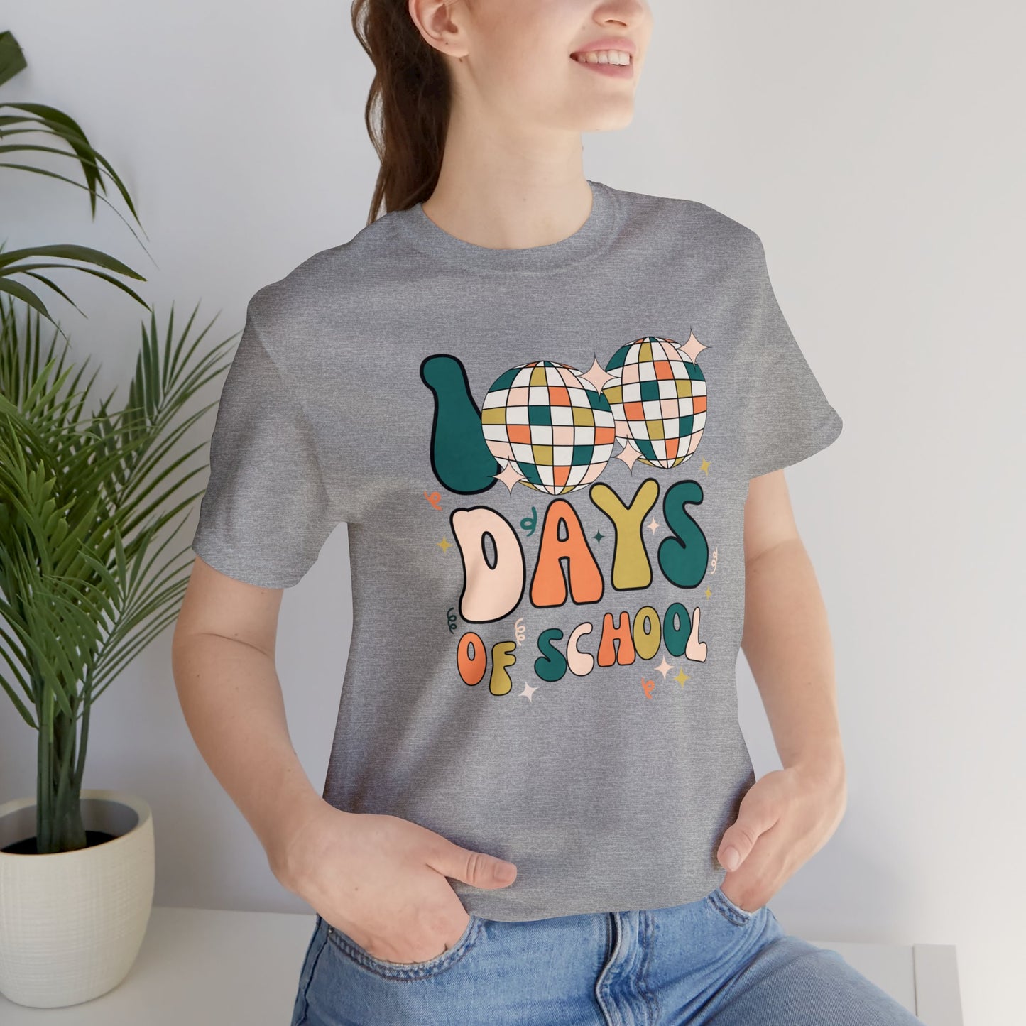 Disco 100 Days of School Short Sleeve Tee