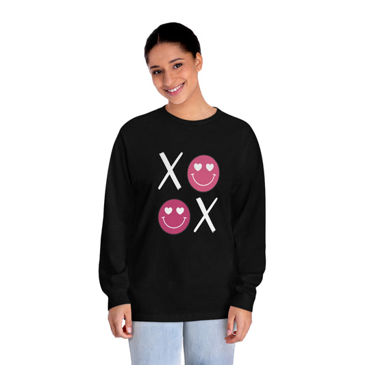 XOXO Smiley Face Long Sleeve T-Shirt