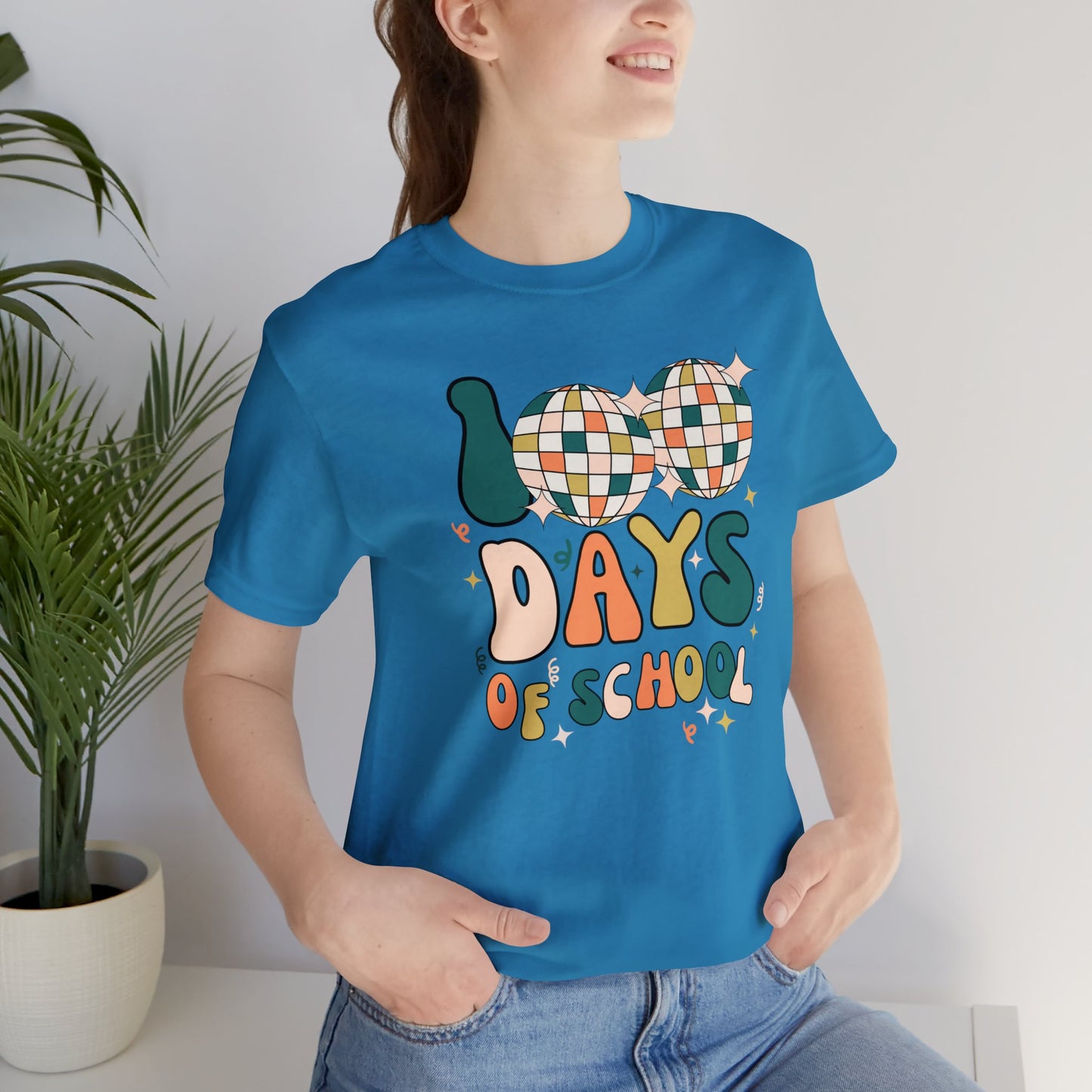 Disco 100 Days of School Short Sleeve Tee