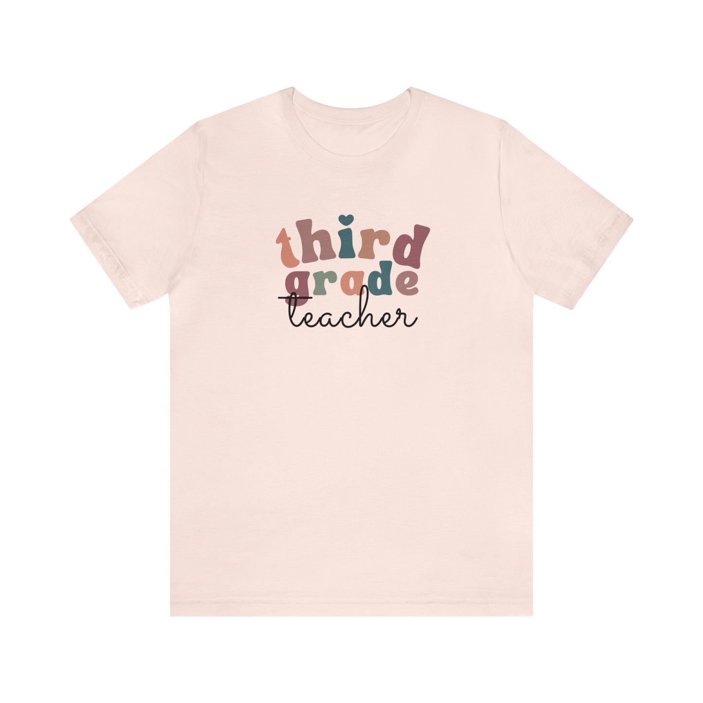 Retro Third Grade Teacher Tee