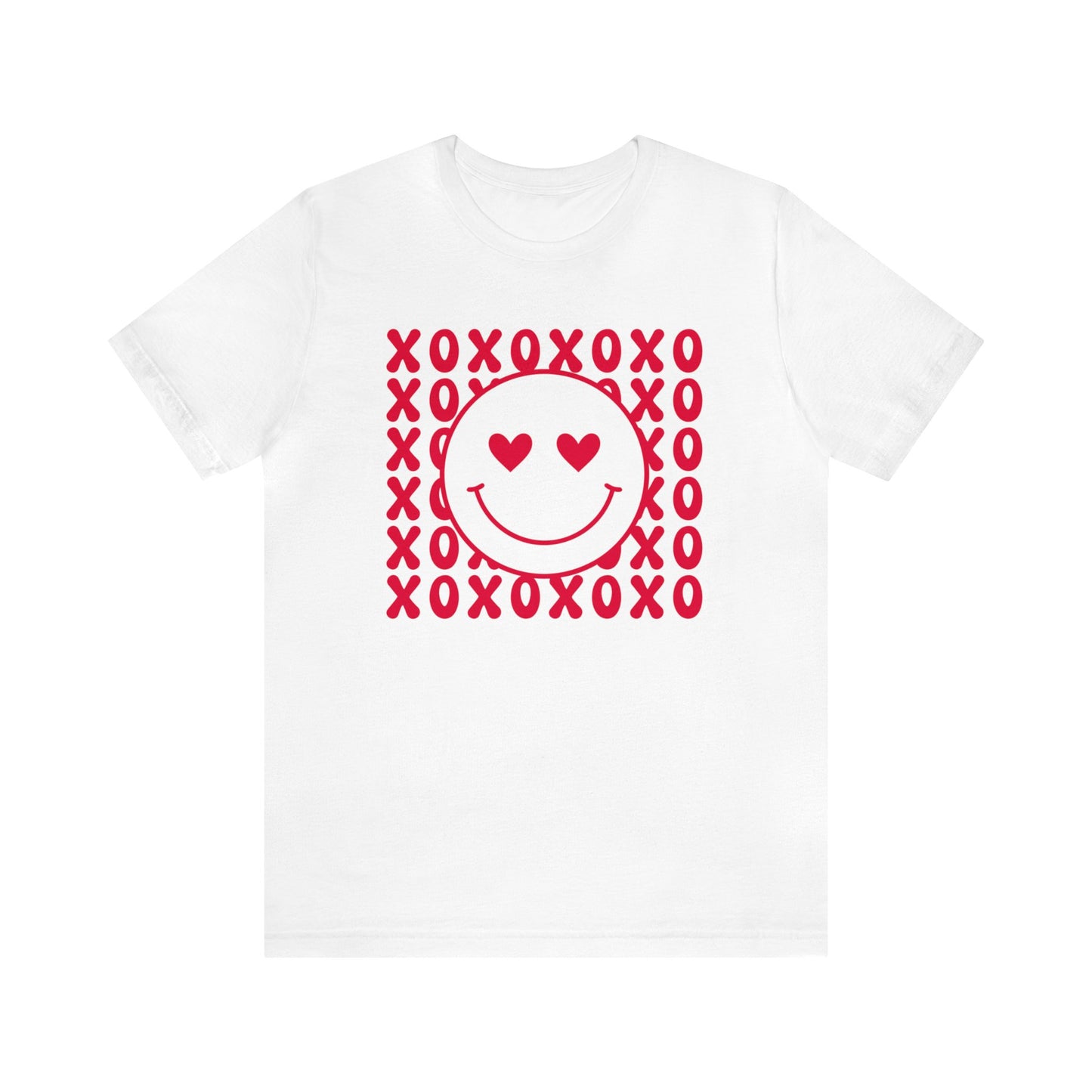 XOXO Heart Eyes Smiley Face Short Sleeve Tee