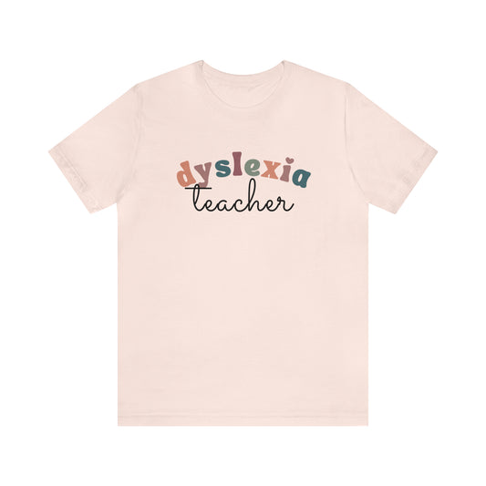 Retro Dyslexia Teacher Tee