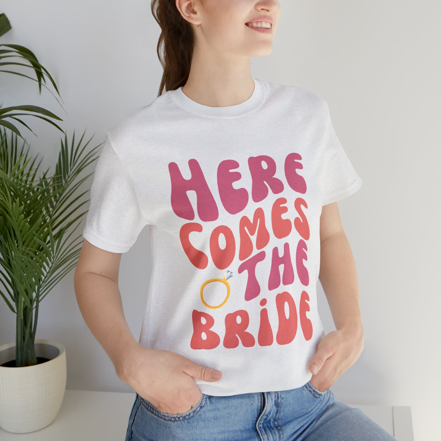 Here Comes the Bride Wavy Retro Tee