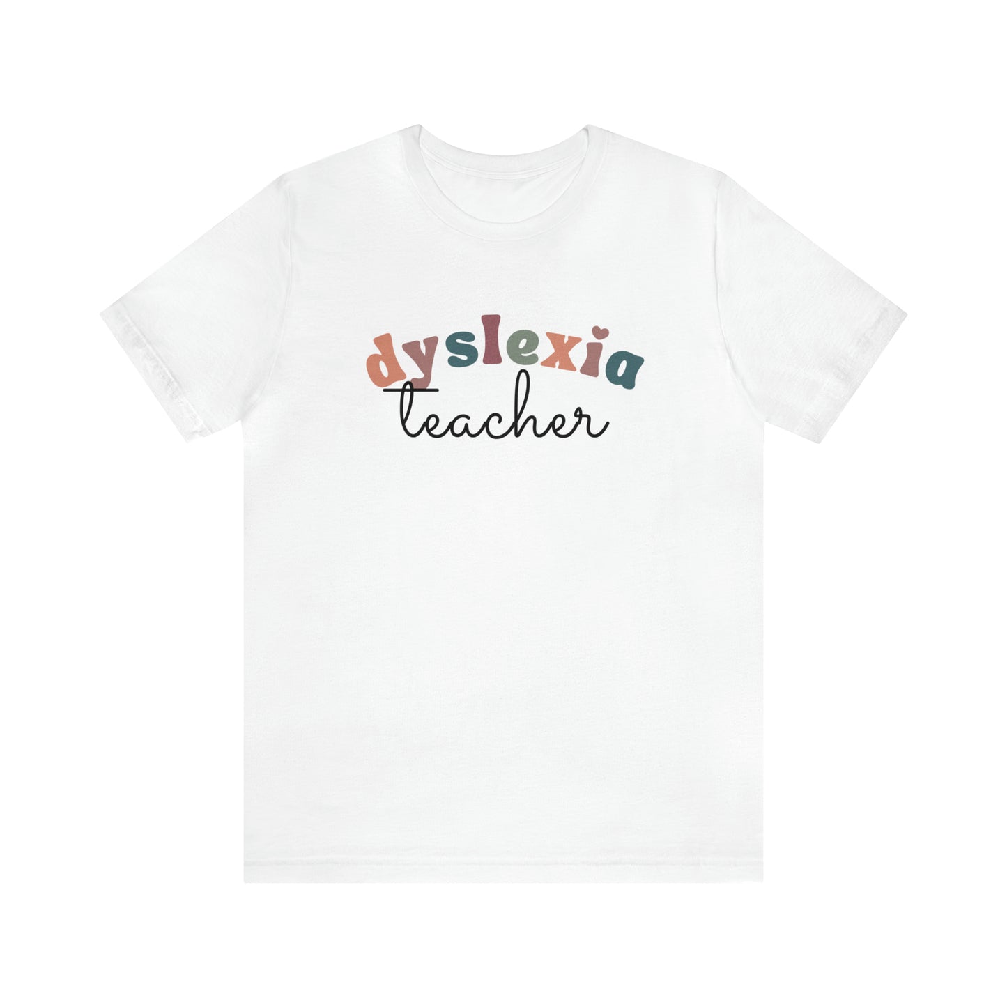 Retro Dyslexia Teacher Tee