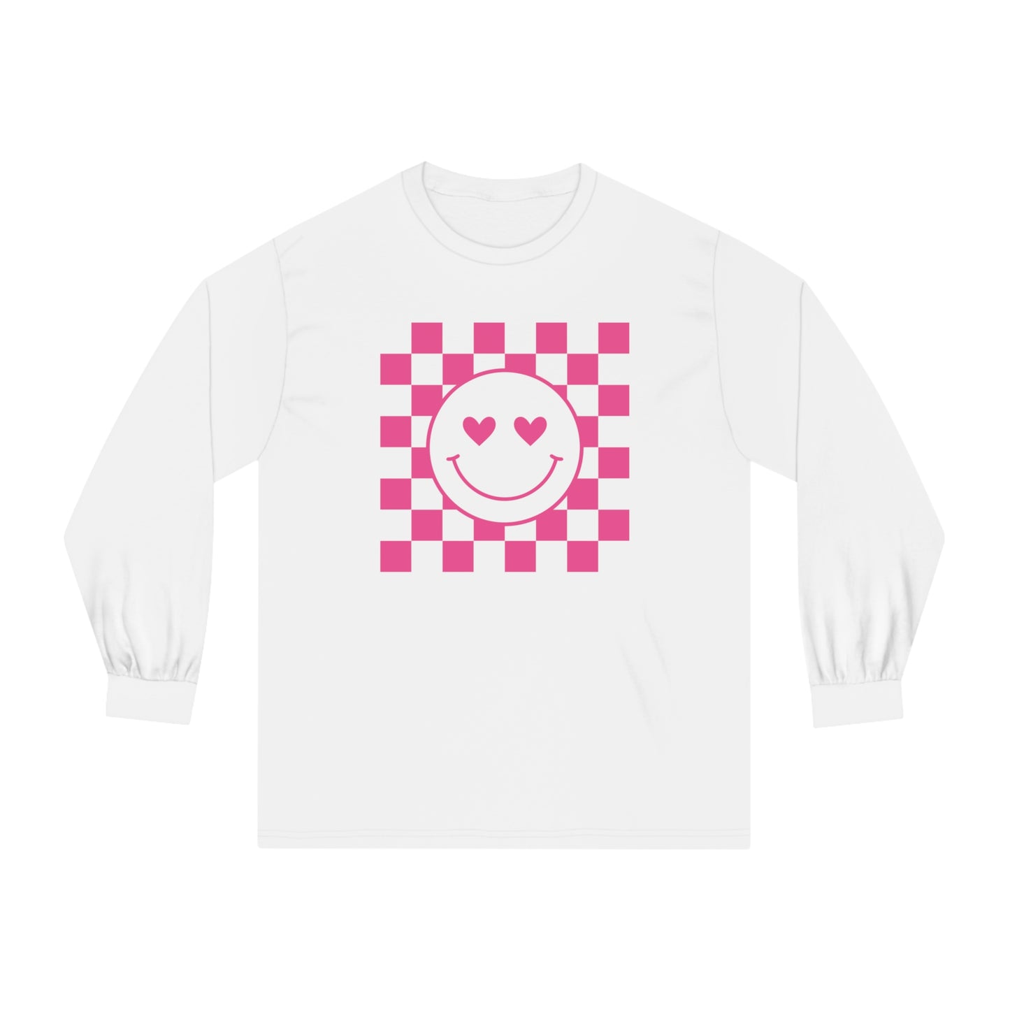 Checkered Hearts Long Sleeve T-Shirt