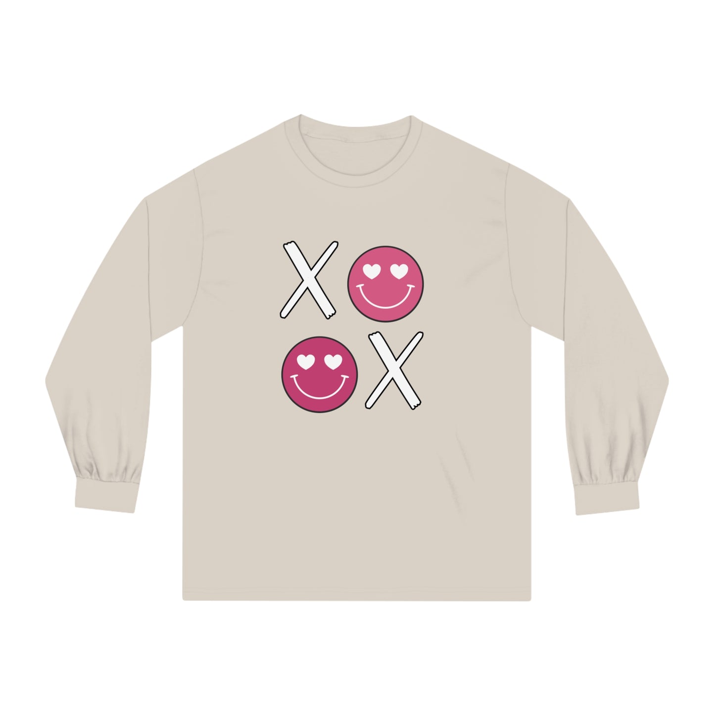 XOXO Smiley Face Long Sleeve T-Shirt