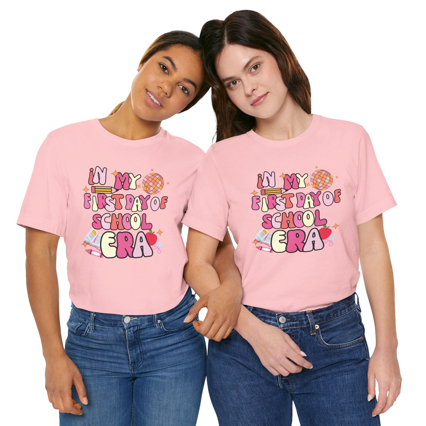 Pink In My First Day of School Era Tee