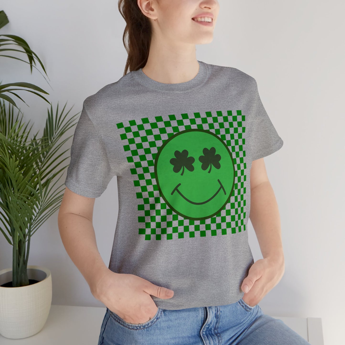 Shamrock Smiley Face Tee