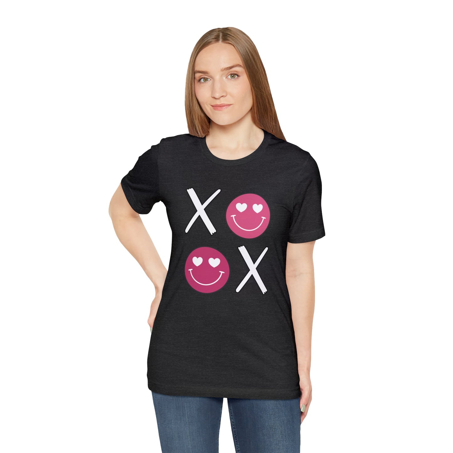 XOXO Smiley Face Short Sleeve Tee